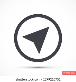 gps vector icon 10 eps
