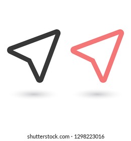 gps vector icon 10 eps