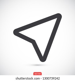 gps vector icon 10 eps