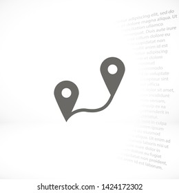 GPS vector icon 10 eps , Lorem ipsum Flat design