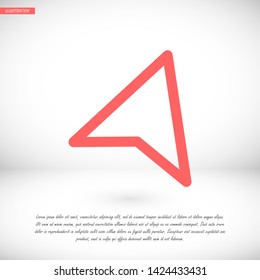 gps vector icon 10 eps , Lorem ipsum Flat design