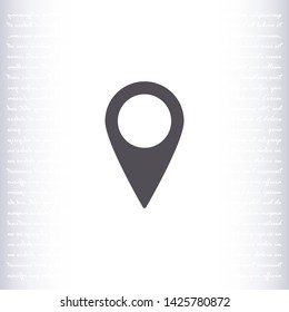 GPS vector icon 10 eps , Lorem ipsum Flat design