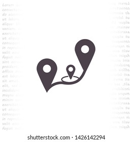 GPS vector icon 10 eps , Lorem ipsum Flat design