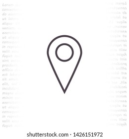 GPS vector icon 10 eps , Lorem ipsum Flat design