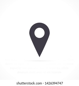 GPS vector icon 10 eps , Lorem ipsum Flat design