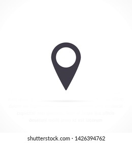 GPS vector icon 10 eps , Lorem ipsum Flat design