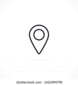 GPS vector icon 10 eps , Lorem ipsum Flat design