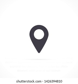 GPS vector icon 10 eps , Lorem ipsum Flat design