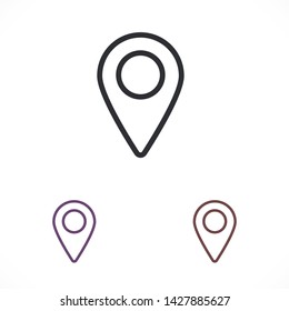 GPS vector icon 10 eps , Lorem ipsum Flat design