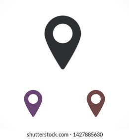 GPS vector icon 10 eps , Lorem ipsum Flat design