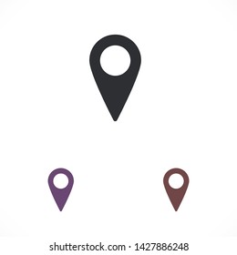 GPS vector icon 10 eps , Lorem ipsum Flat design
