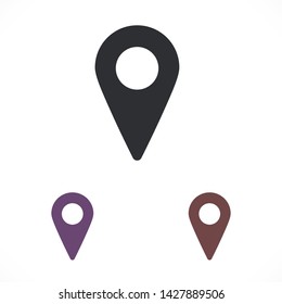GPS vector icon 10 eps , Lorem ipsum Flat design