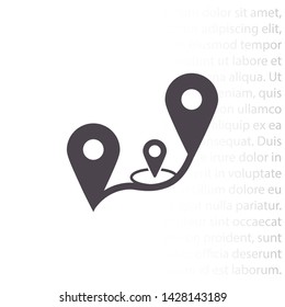 GPS vector icon 10 eps , Lorem ipsum Flat design