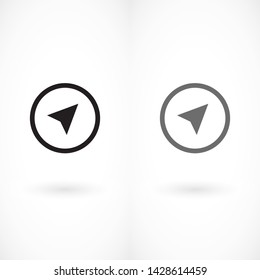gps vector icon 10 eps 