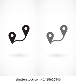 GPS vector icon 10 eps , Lorem ipsum Flat design