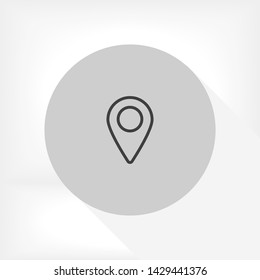GPS vector icon 10 eps , Lorem ipsum Flat design