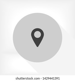 GPS vector icon 10 eps , Lorem ipsum Flat design