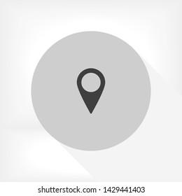 GPS vector icon 10 eps , Lorem ipsum Flat design