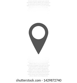 GPS vector icon 10 eps , Lorem ipsum Flat design