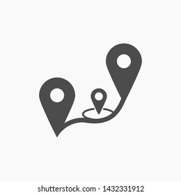 GPS vector icon 10 eps , Lorem ipsum Flat design
