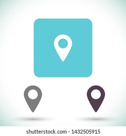 GPS vector icon 10 eps , Lorem ipsum Flat design