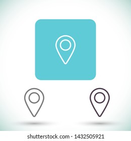 GPS vector icon 10 eps , Lorem ipsum Flat design