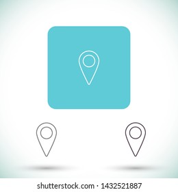 GPS vector icon 10 eps , Lorem ipsum Flat design