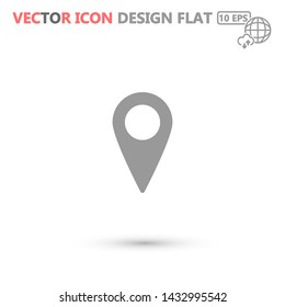 GPS vector icon 10 eps , Lorem ipsum Flat design