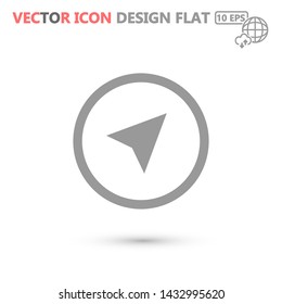 gps vector icon 10 eps , Lorem ipsum Flat design