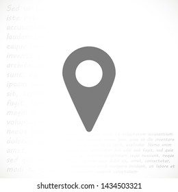 GPS vector icon 10 eps , Lorem ipsum Flat design