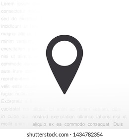 GPS vector icon 10 eps , Lorem ipsum Flat design