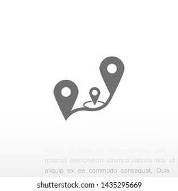 GPS vector icon 10 eps , Lorem ipsum Flat design
