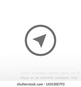 gps vector icon 10 eps , Lorem ipsum Flat design
