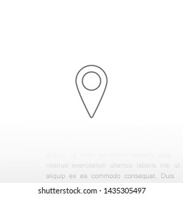 GPS vector icon 10 eps , Lorem ipsum Flat design