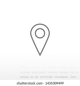 GPS vector icon 10 eps , Lorem ipsum Flat design