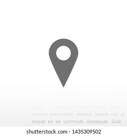 GPS vector icon 10 eps , Lorem ipsum Flat design