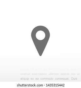 GPS vector icon 10 eps , Lorem ipsum Flat design