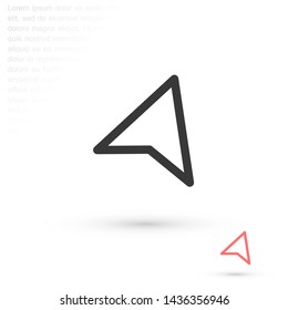 gps vector icon 10 eps , Lorem ipsum Flat design