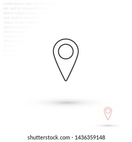 GPS vector icon 10 eps , Lorem ipsum Flat design