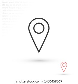GPS vector icon 10 eps , Lorem ipsum Flat design