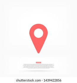 GPS vector icon 10 eps , Lorem ipsum Flat design