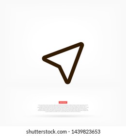 gps vector icon 10 eps , Lorem ipsum Flat design