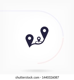 GPS vector icon 10 eps , Lorem ipsum Flat design
