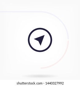 gps vector icon 10 eps , Lorem ipsum Flat design