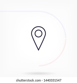 GPS vector icon 10 eps , Lorem ipsum Flat design