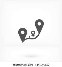 GPS vector icon 10 eps , Lorem ipsum Flat design