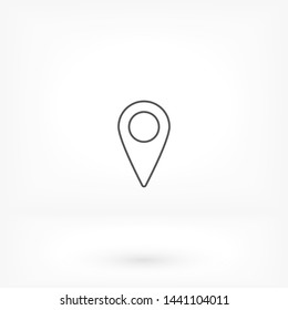GPS vector icon 10 eps , Lorem ipsum Flat design