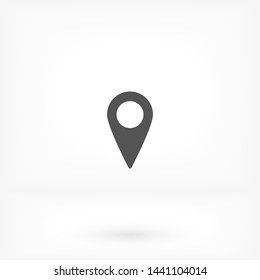 GPS vector icon 10 eps , Lorem ipsum Flat design