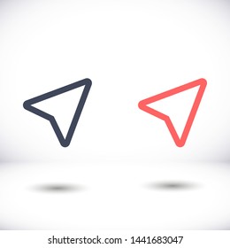 gps vector icon 10 eps , Lorem ipsum Flat design