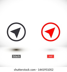 gps vector icon 10 eps , Lorem ipsum Flat design